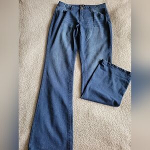 Measure & Made Indigo Wide Leg Women's Jeans Sizw 12